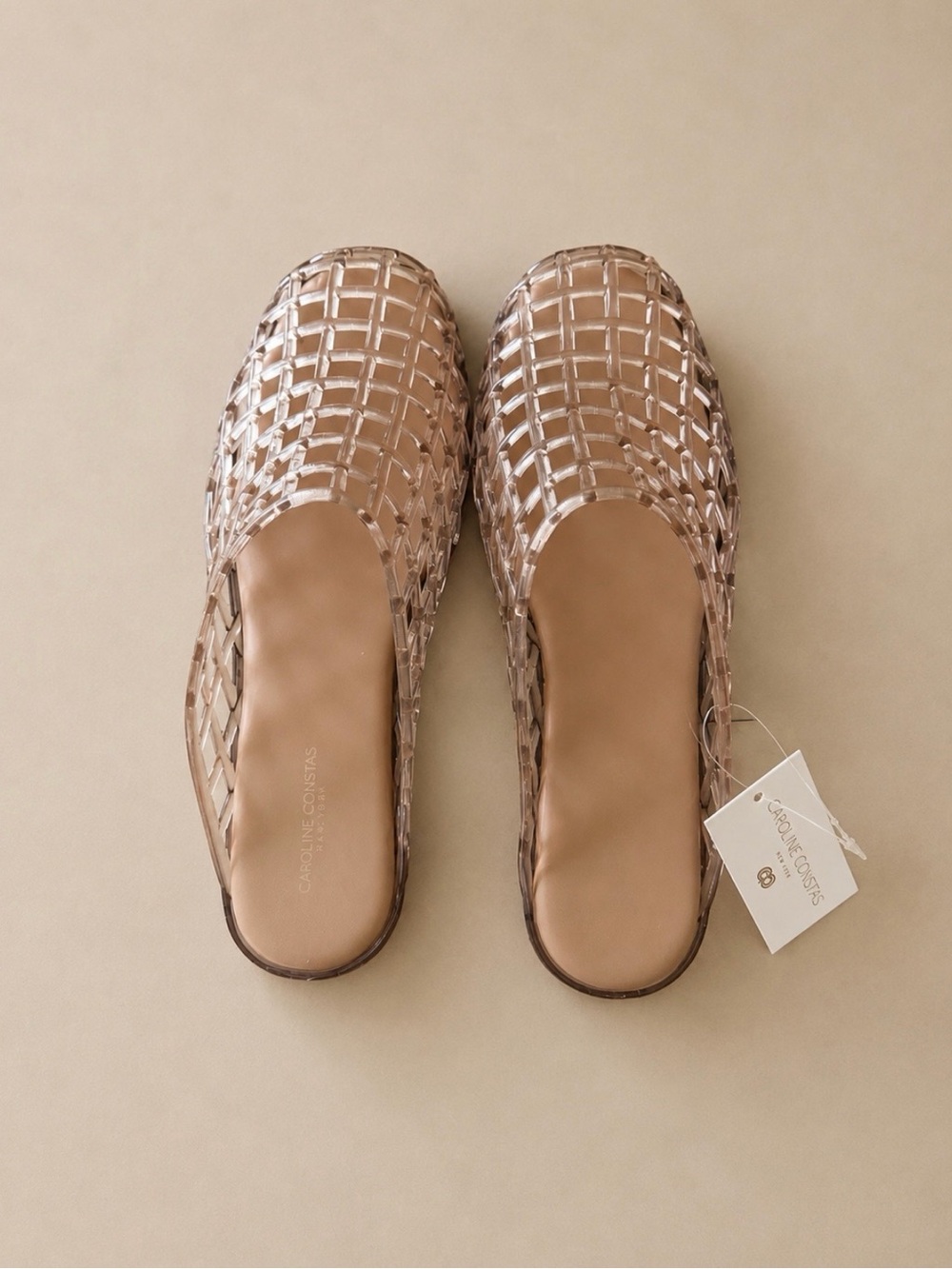 Caroline Constas jelly flat mule